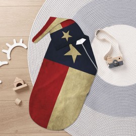 Ykklima Texas Lone Star State Flag Pattern Baby Newborn 100% Cotton Swaddle Blanket with Beanie Hat Set Cotton Receiving Blankets Sleep Sack for Girls Boys Infant Gifts