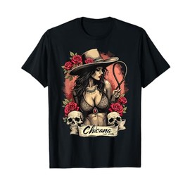 Chicana Con Sazón Vaquero Rodeo Art T-Shirt