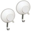 LEC H-670 Push Type Suction Cup Hook, White, S