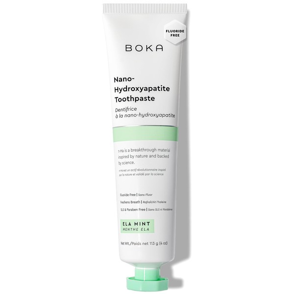 Boka Fluoride Free Toothpaste, Nano Hydroxyapatite Toothpaste, Appropriate for Sensitive