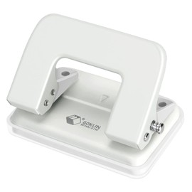 NEWBRAITON 60-Kun 2-Hole Punch, 2-Hole Punch, 2.4 in (60 mm), 2 Hole Punch, 2 Hole Binding, Width 2.4 in (60 mm), 2.4 in (60 mm) Pitch, White, For Transfer Documents, Document File, Office, Office