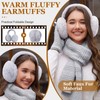 Jyanl Womens Winter Beanie Hat Scarf Gloves Set Fleece Hat
