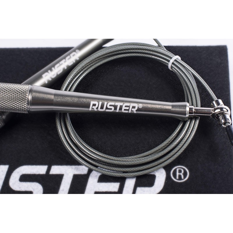 RUSTER SpeedofLight Jump Rope - Adjustable Crosstraining Skipping Rope with