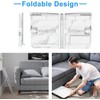 EVETTO Bed Desk for Laptop - Marble Pattern, Adjustable X-Large