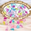65pcs 4 Styles Acrylic Seashells Conch Gems, Sensory Bin Fillers