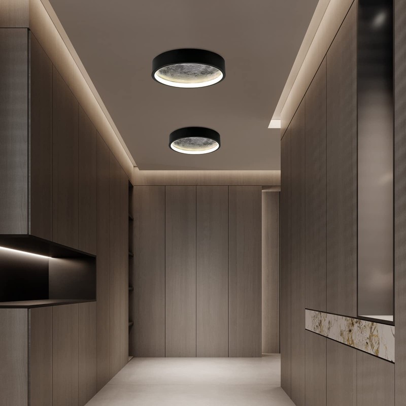 AHAWILL Flush Mount Ceiling Light,Led Dimmable Ceiling Light Fixture with