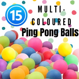 WHEELIO Ping Pong Balls Table Tennis Ball Multi-color Ideal for Craft Party School Learning Activities, Family Games, Kids, Cats