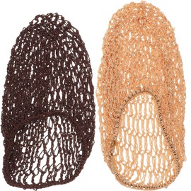 FRCOLOR Häkel-Haarnetz aus Netzstoff, zum Schlafen, Haarnetz, Haarnetz, für den Schlaf, 2 Stück, Handarbeit, Häkel-Haarnetz