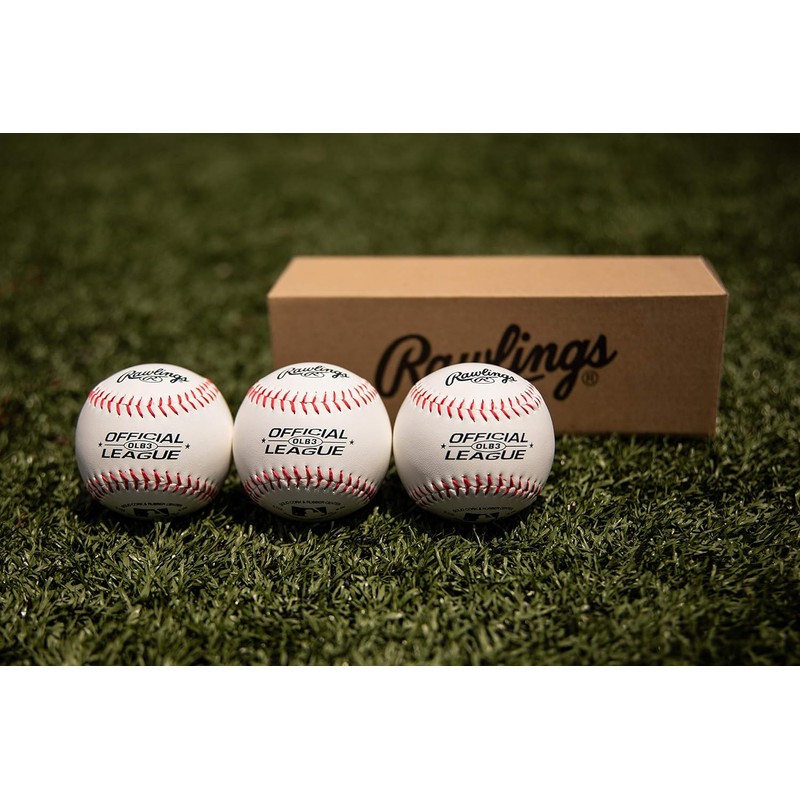 Rawlings OLB3 - Pelotas de béisbol de Grado recreativo, 3