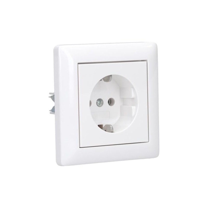 Complete Set GIRA Standard 55 Frame, Single – Pure White,