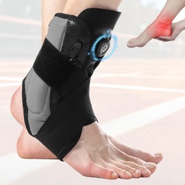 agctrler Ankle Brace for Right Left Adjustable Ankle Support with Knob for Sprained Ankle, Tendonitis, Heel Spurs, Plantar Fasciitis, Achilles Tendonitis