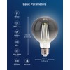 FLSNT 6 Pack G25 LED Globe Edison Bulbs, 5000K Daylight