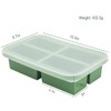 Bongpuda Soup Freezer Containers, Silicone Freezer Trays With Lid,Easy-Release,Reusable Freezer