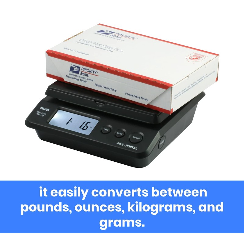 American Weigh Scales Digital Shipping Postal Scale, Package Postage ScaleBacklit