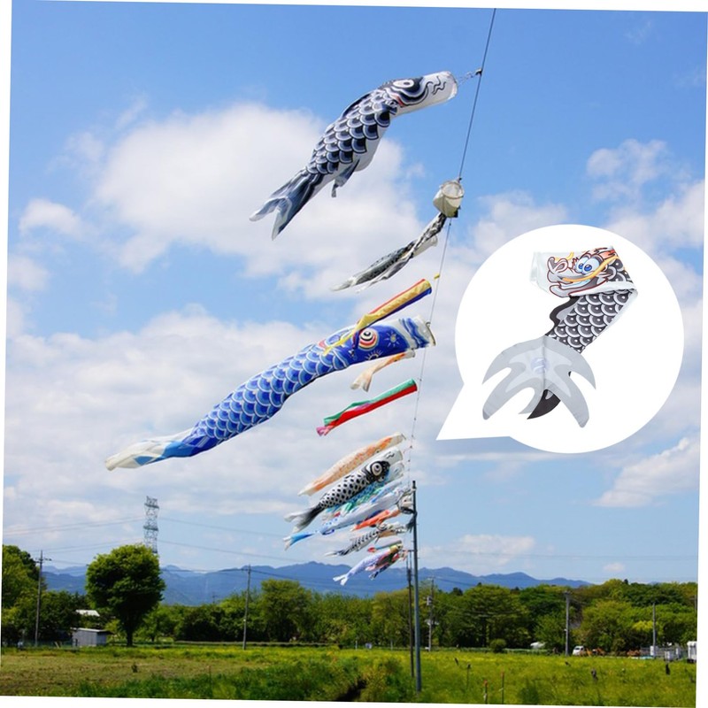 ORFOFE Dragon Windsock Garden Hanging Decoration Dragon Pattern Flag for