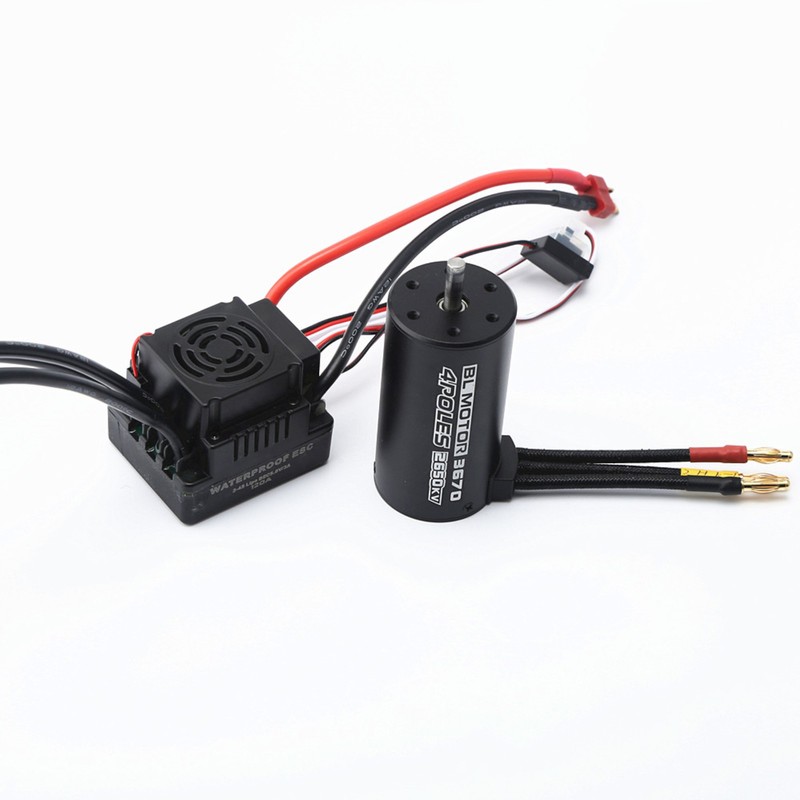 Waterproof 3670 2650KV Brushless Motor 120A Brushless ESC Combo Set