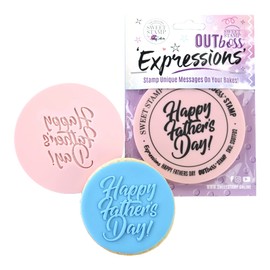 Sweet Stamp by AmyCakes Outboss Plastic Expression Stamp, Happy Father's Day (SSOB)