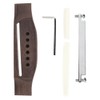 Guitar Bridge + Guitar Saddle Nut, Adjustable Wood 6 String