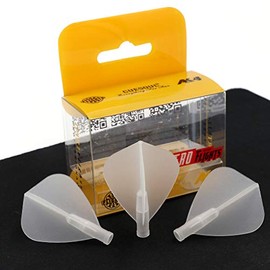 Black Scorpion CUESOUL TERO AK4 Kite Dart Flights with 7 Colors, Set of 3 pcs (Clear)