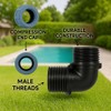 PP Clamp Connector, Angle 90° Clamp x Clamp, PE Pipe