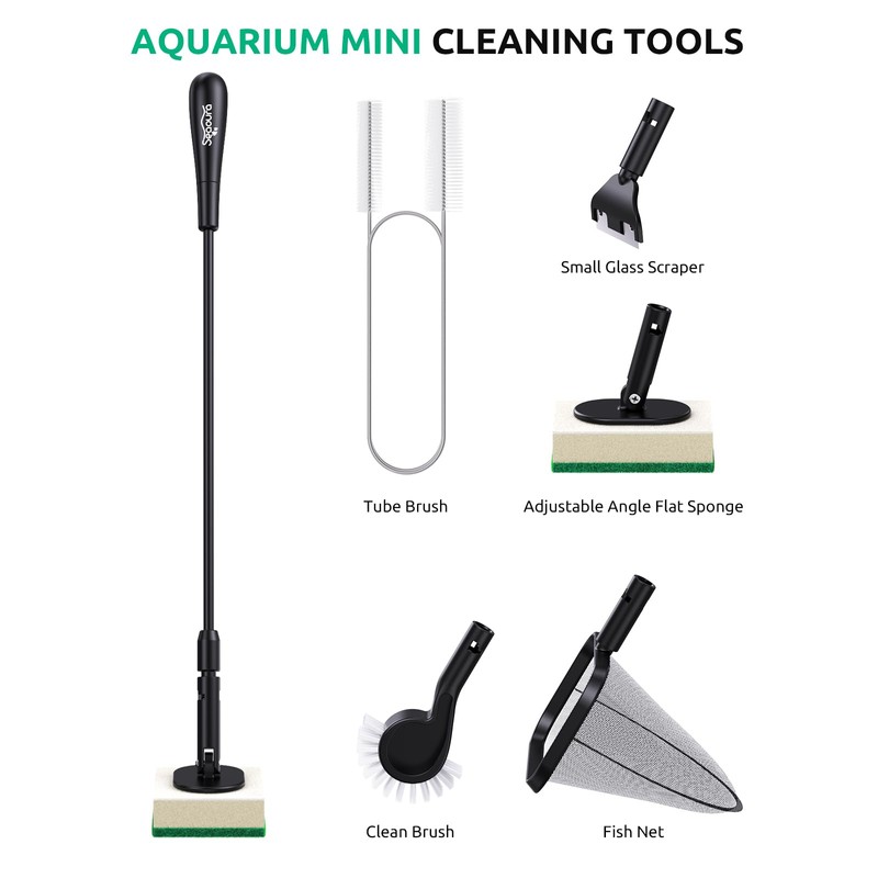 Aquarium Algae Scraper, Small Fish Tank Cleaner for Glass Algae