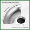 Motoforti 2pcs OD 2.99 Inch 90 Degree Bend Exhaust Tube