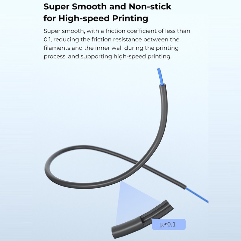 Creality Ultra-Smooth PTFE Tube 2M Length for 1.75mm Filaments with