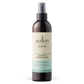 Sukin Natural Balance Leave-In Conditioner 250ml - lightweight, moisturises gently, detangles and tames frizz for healthy shiny hair - with essential Oils; cruelty free & vegan friendly.
