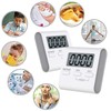 WANGCL 2 Pack White Large Digital Kitchen Timer, Magnetic Countdown