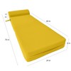 Danfuton Sleeper Chair Folding Foam Bed, Convertible Cushion Mattress 6