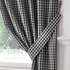 Alan Symonds Gingham Kitchen Curtains Black 46 x 54, 46''