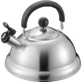 Wahei Freiz Enzo EM-055 Instant Boiling Wide Bottom Whistle Kettle, 6.6 gal (2.5 L), Induction Gas, Made in Japan