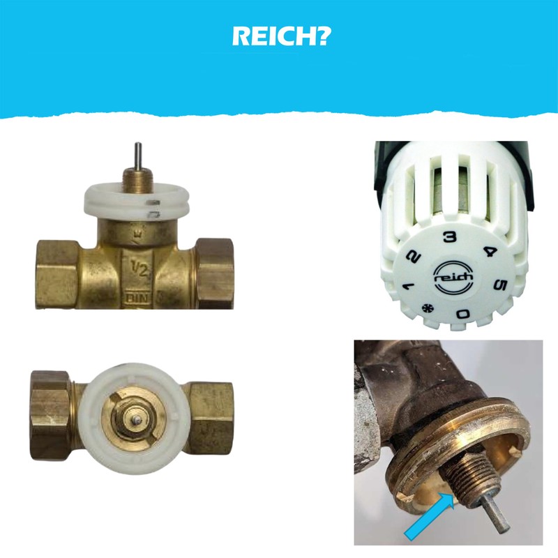 BLUMKRAFT Metal Adapter Compatible with Reich Radiators (Prototype) to M30