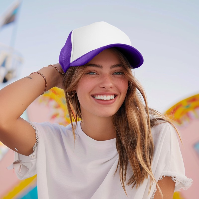 Dalix Gorra de dos tonos con correa para ajuste trasero