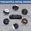 Tool Roll Organizer with Stand-up Baffle,1680D PVC Motorcycle Tool Roll