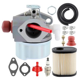 AUTOKAY 640350 Carburetor for Toro 20016 20017 20018 6.75HP Recycler Lawn Mower Tecumseh LEV105 640303 640271 LEV100 LEV120, Tecumseh LV195EA w/ 36905 Air Filter
