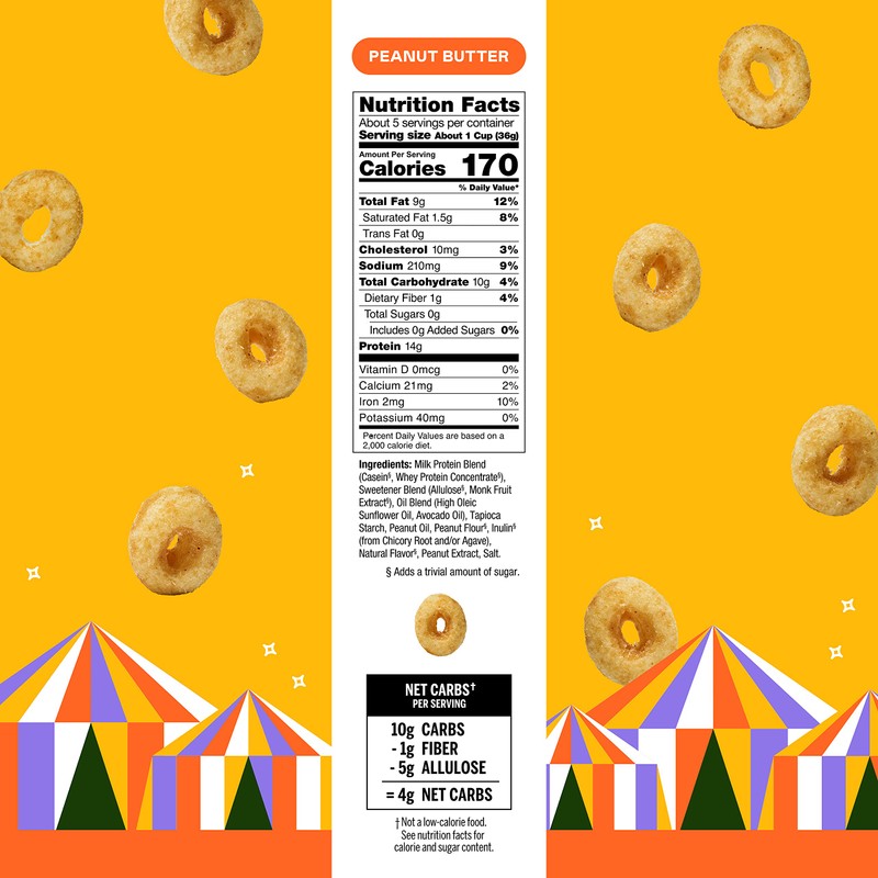 Magic Spoon Cereal, Peanut Butter 4-Pack - Keto, Gluten &