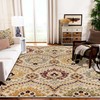 Superior Indoor Area Rug, Jute Backed, Modern Oriental Floral Damask
