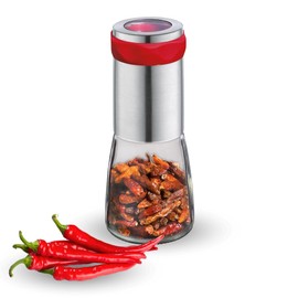 Cilio Premium Piccante Chili Chilli Mill Grinder Red, one size, silver