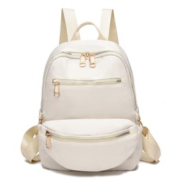 Nexum Small Purse Mini Backpack for Women 2pcs Casual Backpack Purse Fashion Bookbag Daypack for Travel Shopping Beige