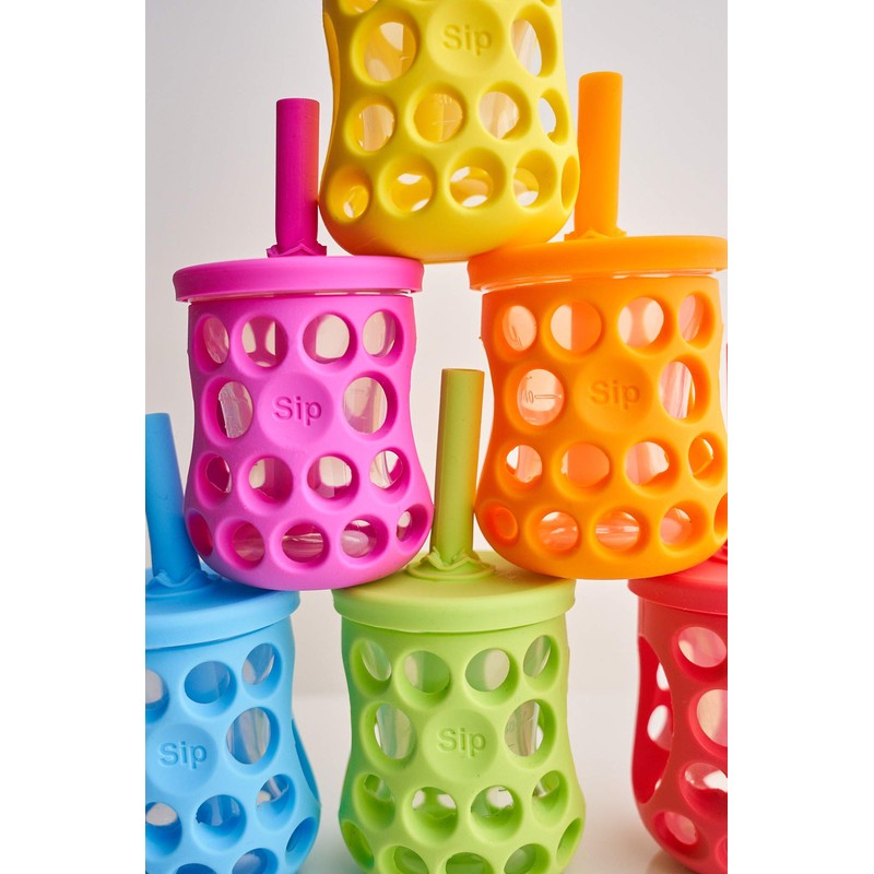 Cognikids Sip Straw and Lid Accessory Pack (Tangerine/Flamingo)