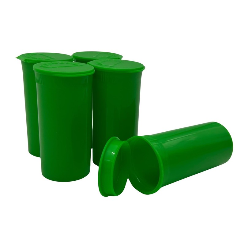 Multi-Use Airtight Empty Pill Bottles with Hinged Lids, 13 Dram