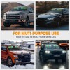 XRIDONSEN 34 inch Amber Green White Emergency Visor Strobe Lights