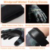 LJCUTE Fingerless Fishing Gloves for Men & Women, Winter Windproof
