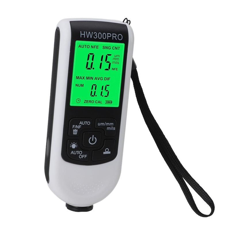 Paint Mil Thickness Gauge High Accuracy HD Backlit Display Anti