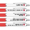 Silly Sentiments Nice Bum Pen Pack - Valentines Gift Pen