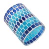 Mosaic Votive Candle Holder Handcrafted Glass Tea Light Holder for