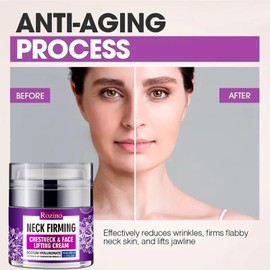 Collagen Face & Neck Tightening Cream,Neck Firming Cream for Reduce Double Chin Neck Firming and Lifting Anti Wrinkle Neck Moisturizer Cream Firm Repair Sagging Skin