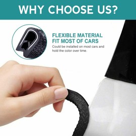 Youngly 10M Rubber Pinch Weld Seal Strip Car Caravan Door Edge Vehicle Protector Trim