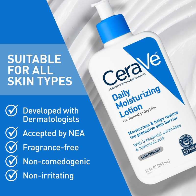 CeraVe Daily Moisturizing Lotion for Dry Skin, Body Lotion &